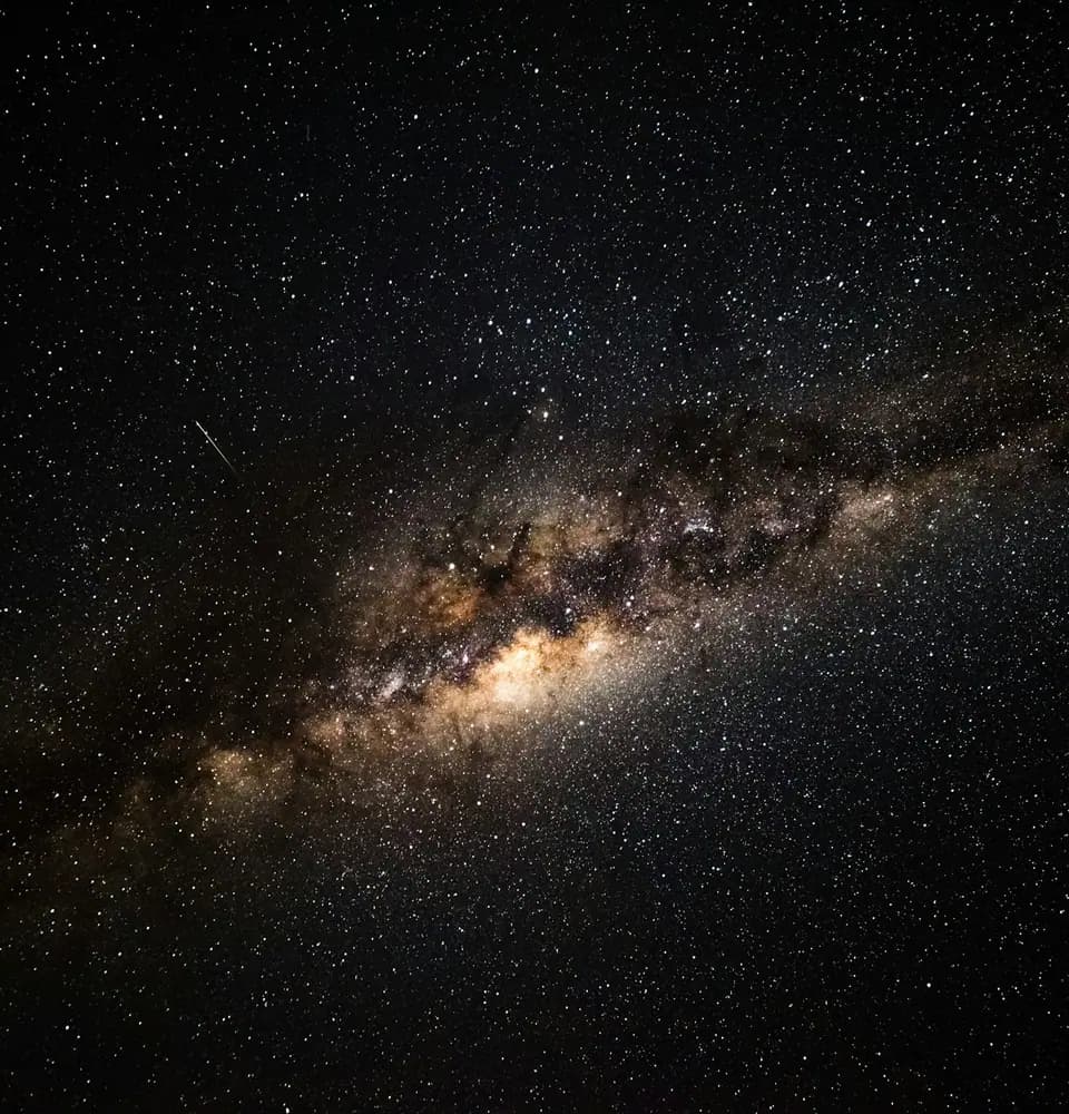 Milky Way across the night sky representing astrologer PR