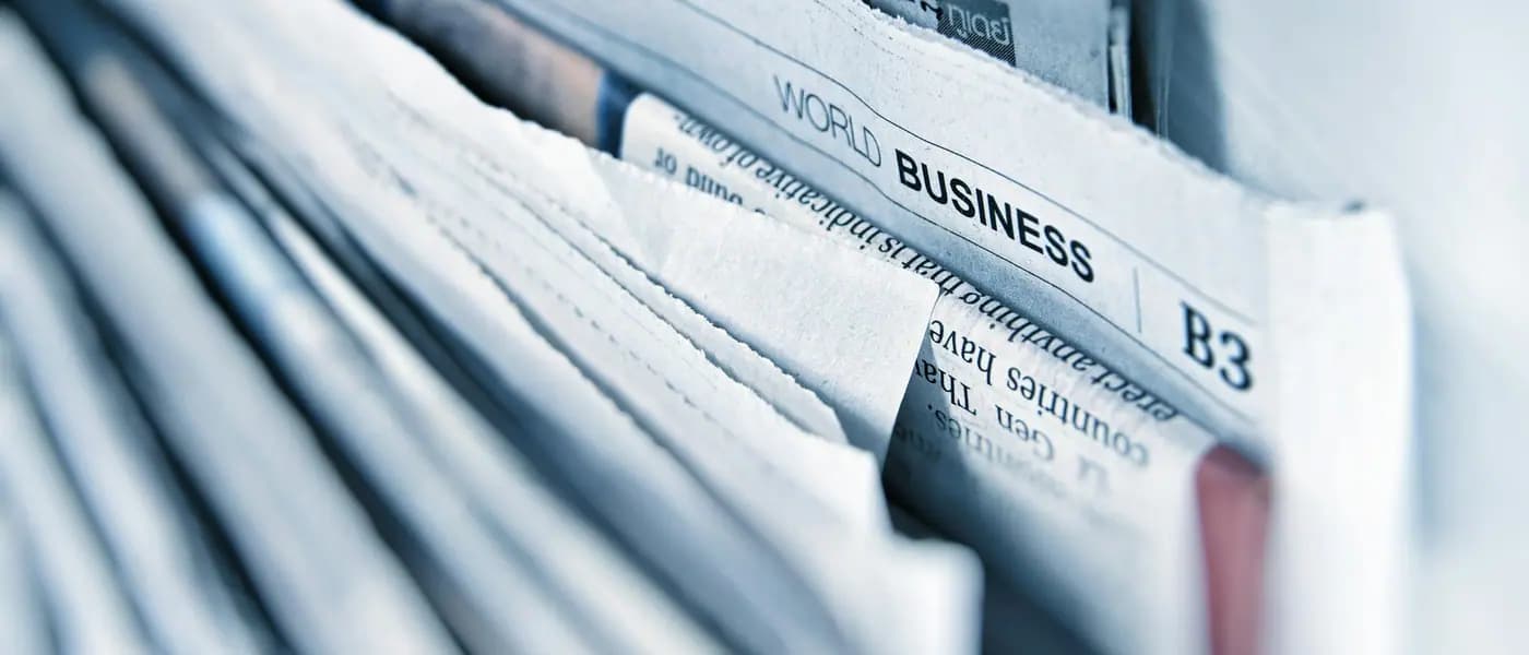 Stack of newspapers for digital PR for SEO