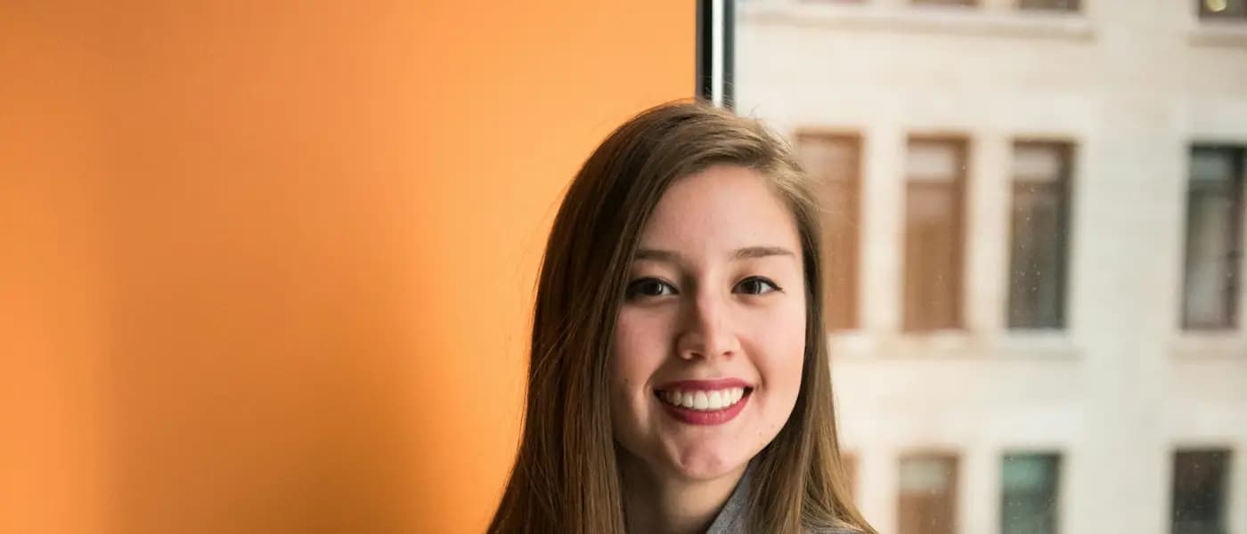Confident professional woman smiling for personal branding PR